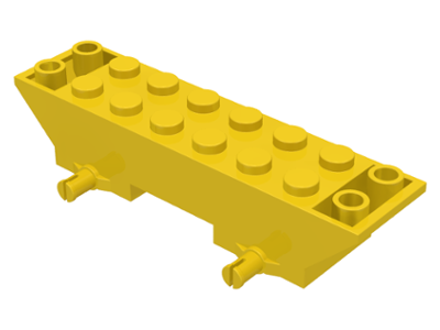 Vehicle Base 2 x 8 x 1 1/3, Inverted Slope Double in Yellow