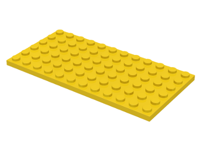 Plate 6 x 12 in Yellow