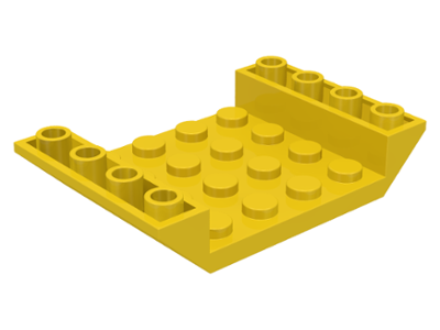 Brick Sloped Inverted 45° 6 x 4 Double with 4 x 4 Recessed in Yellow