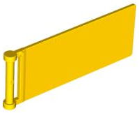 Flag 7 x 3 with Rod in Yellow
