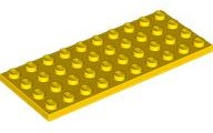 Plate 4 x 10 in Yellow