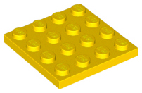 Plate 4 x 4 in Yellow