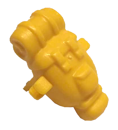 Minifig Neckwear Backpack with Sleeping Bag in Yellow