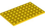 Plate 6 x 10 in Yellow