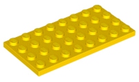 Plate 4 x 8 in Yellow