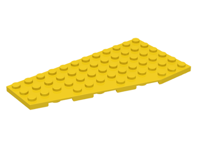 Wedge Plate 6 x 12 Left in Yellow
