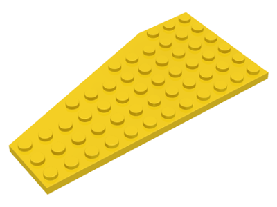 Wedge Plate 6 x 12 Right in Yellow