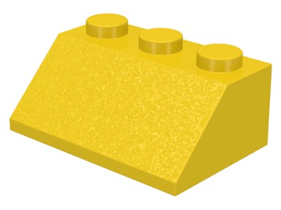 Brick Sloped 45° 2 x 3 in Yellow