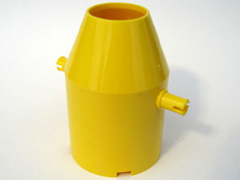 Tipper Drum 4 x 4 x 5 Cement Mixer with Two Pins in Yellow