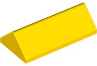 Brick Sloped 45° 2 x 4 Double in Yellow