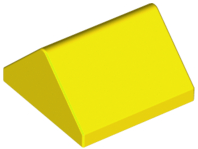 Brick Sloped 45° 2 x 2 Double in Yellow