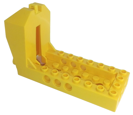 Cockpit 10 x 4 x 5 with Technic Holes in Yellow