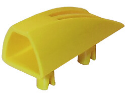 Fairing 1 x 4 Side Flaring Intake with Two Pins in Yellow