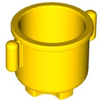 Duplo Kettle with Closed Handles 2 x 2 x 1.5 in Yellow