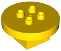 Duplo Table Round 4 x 4 x 1.5 in Yellow