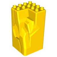 Duplo Rock Cave 4 x 4 x 6 in Yellow