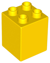 Duplo Brick 2 x 2 x 2 in Yellow