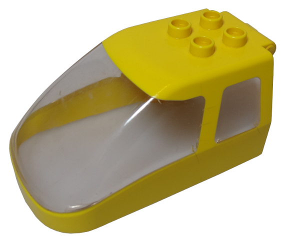 Duplo Train Passenger Car Front Canopy in Yellow