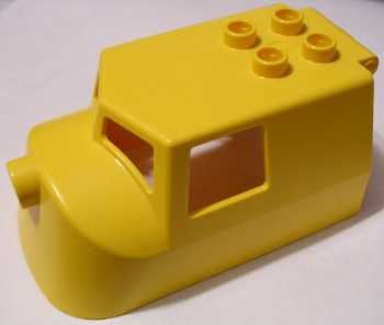 Duplo Train Freight Locomotive Top in Yellow