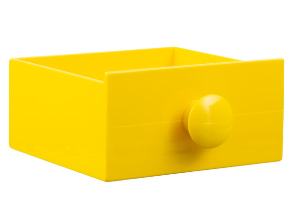 Duplo Cabinet Drawer 4 x 4 with Round Handle in Yellow