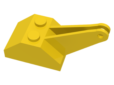 Slope Brick 45 2 x 3 x 1 & 1/3 Double Crane in Yellow
