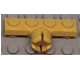 Plate Special 1 x 4 with Towball Socket, Long, 4 Slots in Yellow