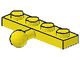 Plate Special 1 x 4 with Towball in Yellow