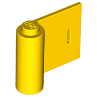 Door 1 x 3 x 2 Right in Yellow
