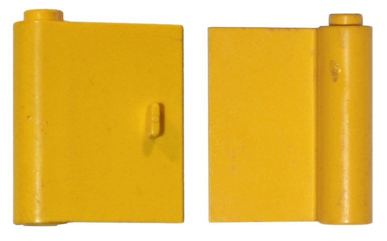 Door 1 x 3 x 4 Left with Thin Handle in Yellow