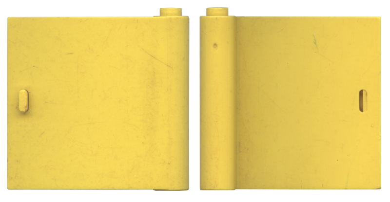 Door 1 x 5 x 4 Right in Yellow