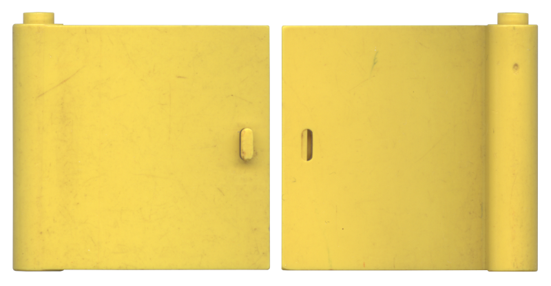 Door 1 x 5 x 4 Left in Yellow