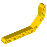 Technic Beam 1 x 11.5 Double Bent Thick in Yellow