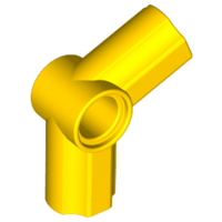 Technic Axle and Pin Connector Angled #5 - 112.5° in Yellow