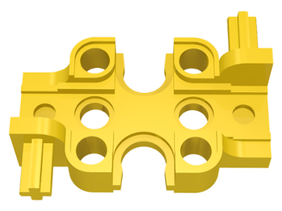Technic Rectangular Gearbox Half in Yellow