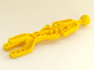 Large Figure Skeletal, Arm Forked with Flexible Center and Ball Joint in Yellow