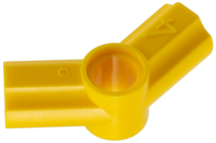 Technic Axle and Pin Connector Angled #4 - 135° in Yellow