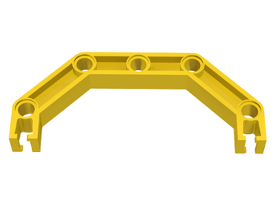 Znap Beam 9, 5 Holes, 4 Bends (Half-Octagon) in Yellow