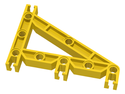Znap Beam 9, 8 Holes, Triangular in Yellow
