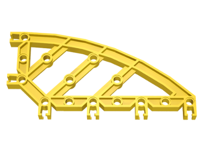 Znap Beam 16, 14 Holes, Curved in Yellow