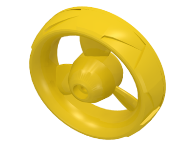 Wheel 68mm Znap Propeller (9 x 2) in Yellow
