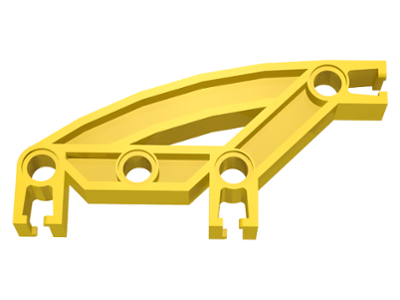 Znap Beam 8, 4 Holes, 3 Bends, Curved in Yellow