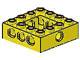 Technic Brick 4 x 4 with 2 x 2 Opening in Yellow