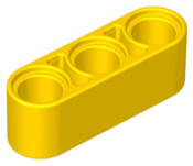 Technic Beam 1 x 3 Thick in Yellow