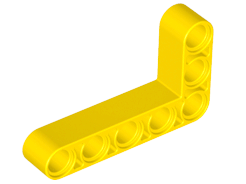 Technic Beam 3 x 5 L-Shape Thick in Yellow