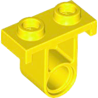 Technic Pin Connector Plate with One Hole (Single on Bottom) in Yellow