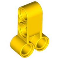 Technic Pin Connector Perpendicular Long in Yellow