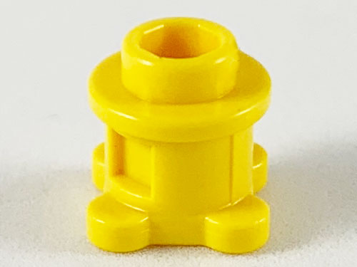 Belville / Scala, Brick Round 1 x 1 x 2/3 Round in Yellow