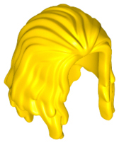 Hair Long Parted in Front in Yellow