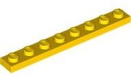 Plate 1 x 8 in Yellow