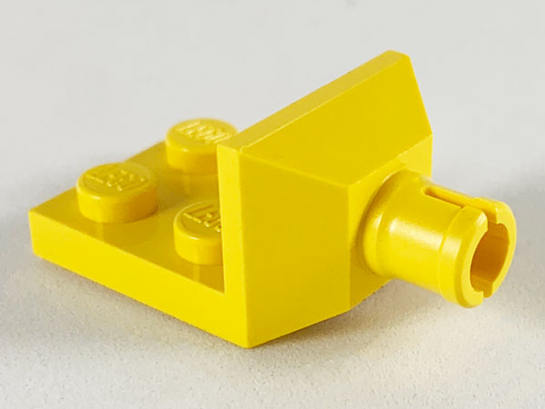 Plate Special 2 x 2 with Helicopter Tail Rotor Holder in Yellow